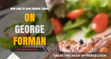 Perfectly Cooked Chicken Thighs on George Foreman Grill: Timing Tips
