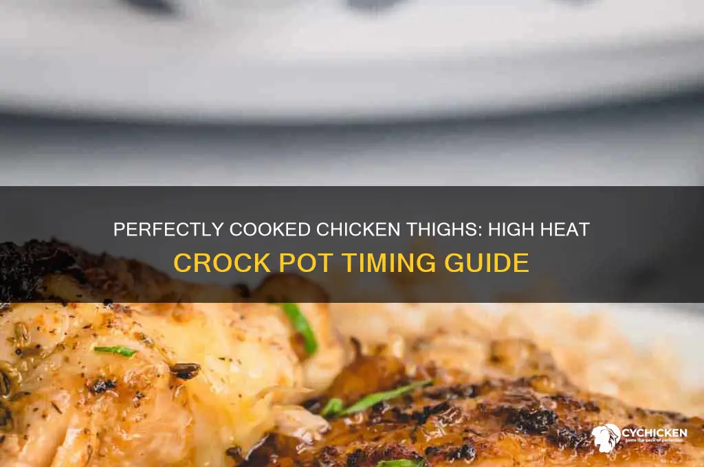 how long to cook chicken thighs on high in crock
