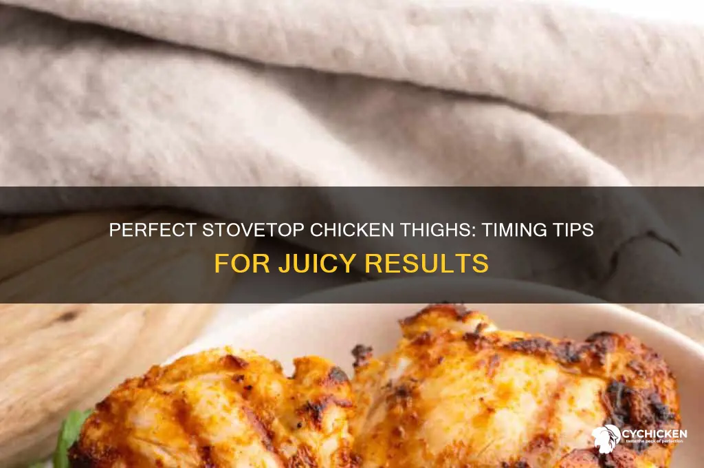 how long to cook chicken thighs on top of stove