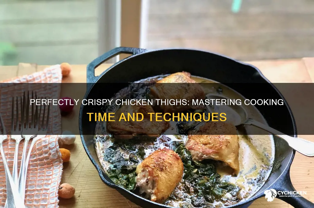 how long to cook crispy chicken thighs