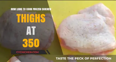 Perfectly Cooked Frozen Chicken Thighs at 350°F: Timing Guide