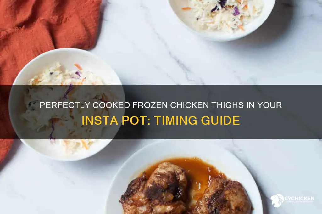 how long to cook frozen chicken thighs in insta pot