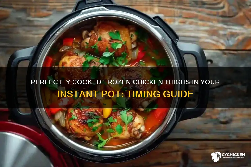 how long to cook frozen chicken thighs in ip