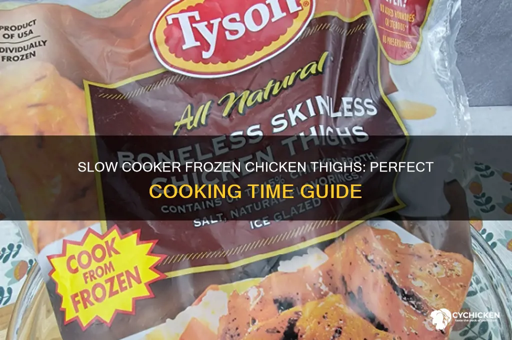 how long to cook frozen chicken thighs in slow cooker