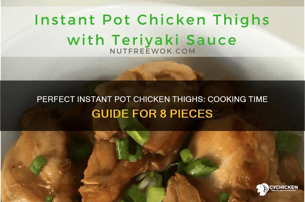 how long to cook instant pot 8 chicken thighs