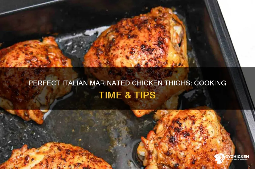 how long to cook italian marinated chicken thighs
