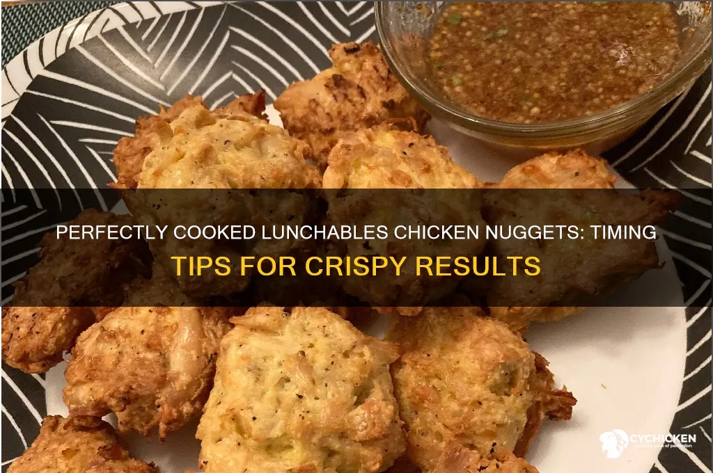 how long to cook lunchables chicken nuggets
