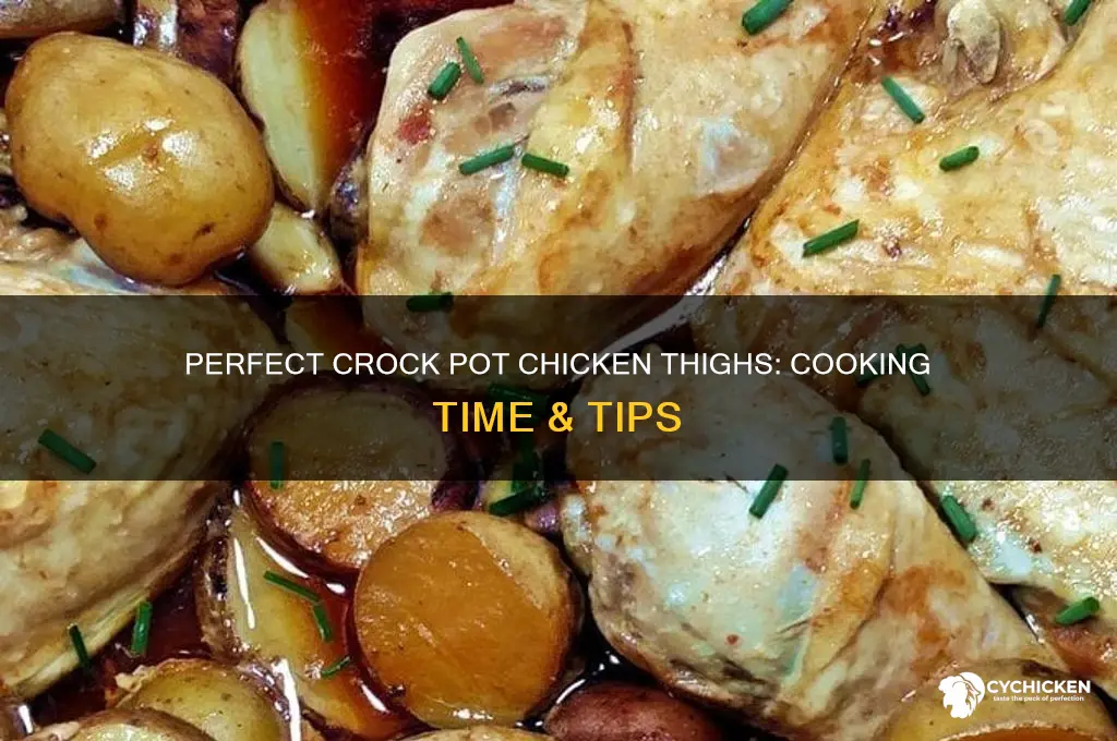 how long to cook raw chicken thighs in crock pot