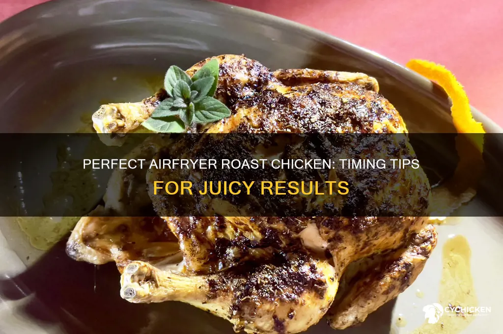 how long to cook roast chicken in airfryer