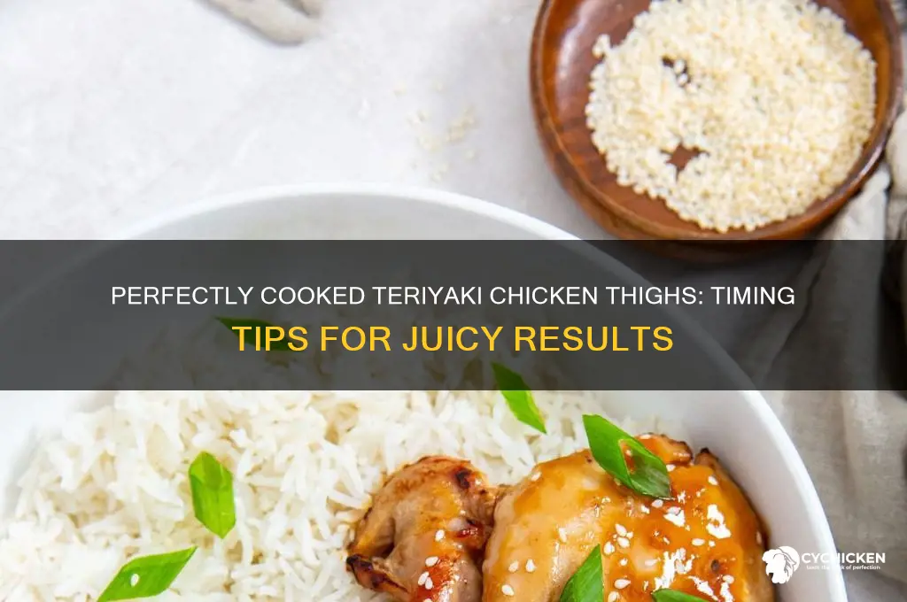 how long to cook terrike chicken thighs