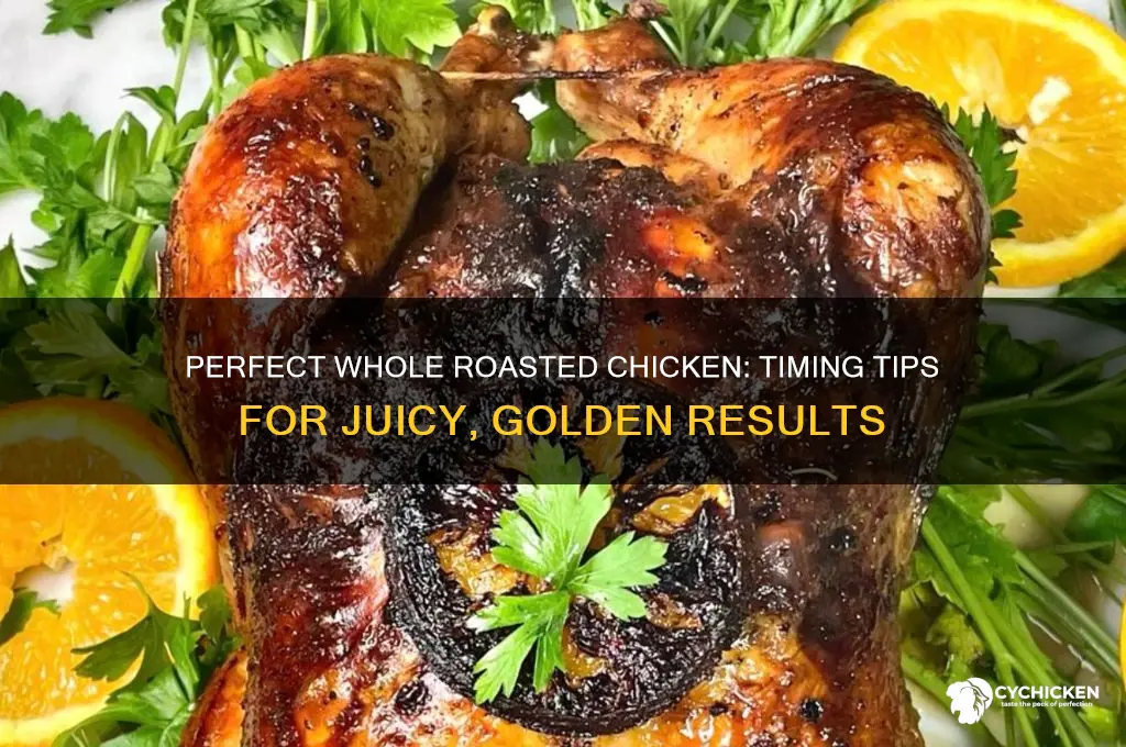 how long to cook whole roasted chicken