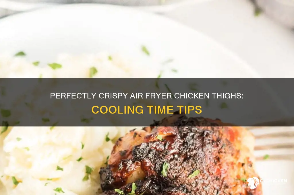 how long to cool chicken thighs in air fryer