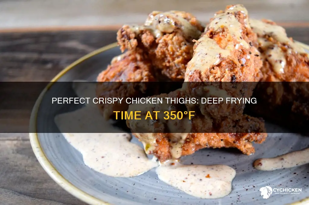 how long to deep fry chicken thighs at 350