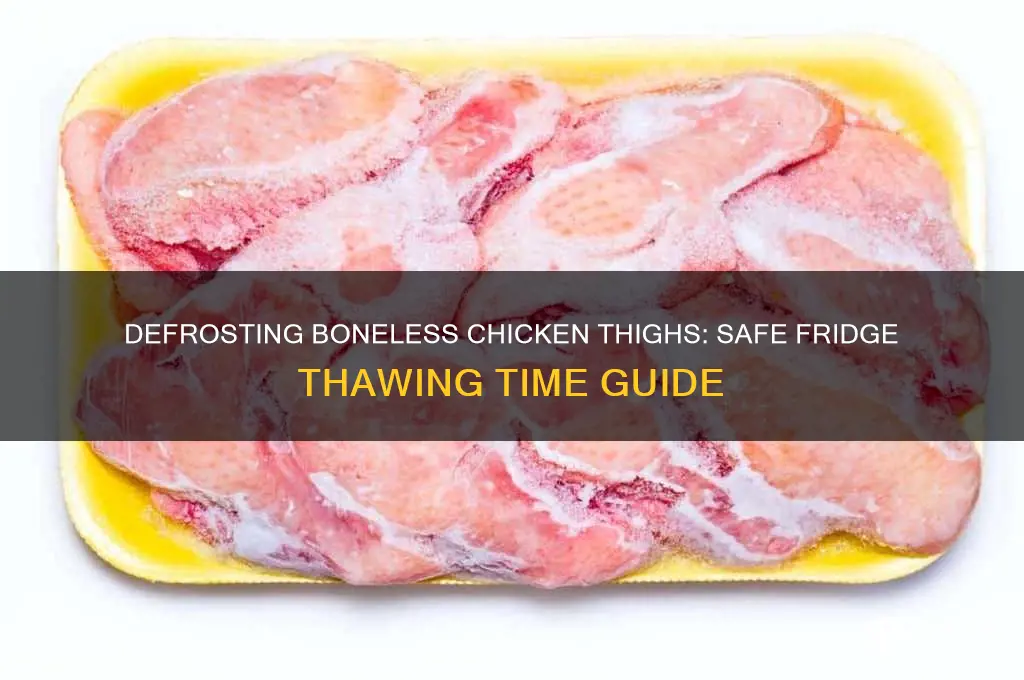how long to defrost boneless chicken thighs in fridge