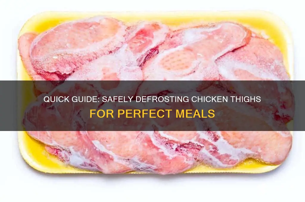 how long to defrost chick thighs