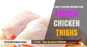 Cooking Frozen Chicken Thighs in an Electric Pressure Cooker: Timing Guide