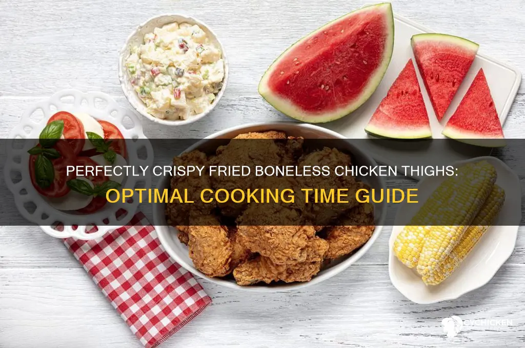 how long to fried boneless chicken thighs