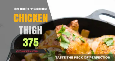 Perfectly Crispy Boneless Chicken Thighs: Frying Time at 375°F