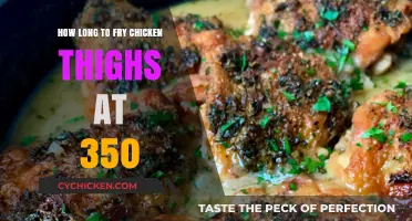 Perfectly Crispy Chicken Thighs: Frying Time at 350°F Revealed