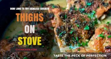 Perfectly Crispy Stove-Fried Skinless Chicken Thighs: Timing Tips