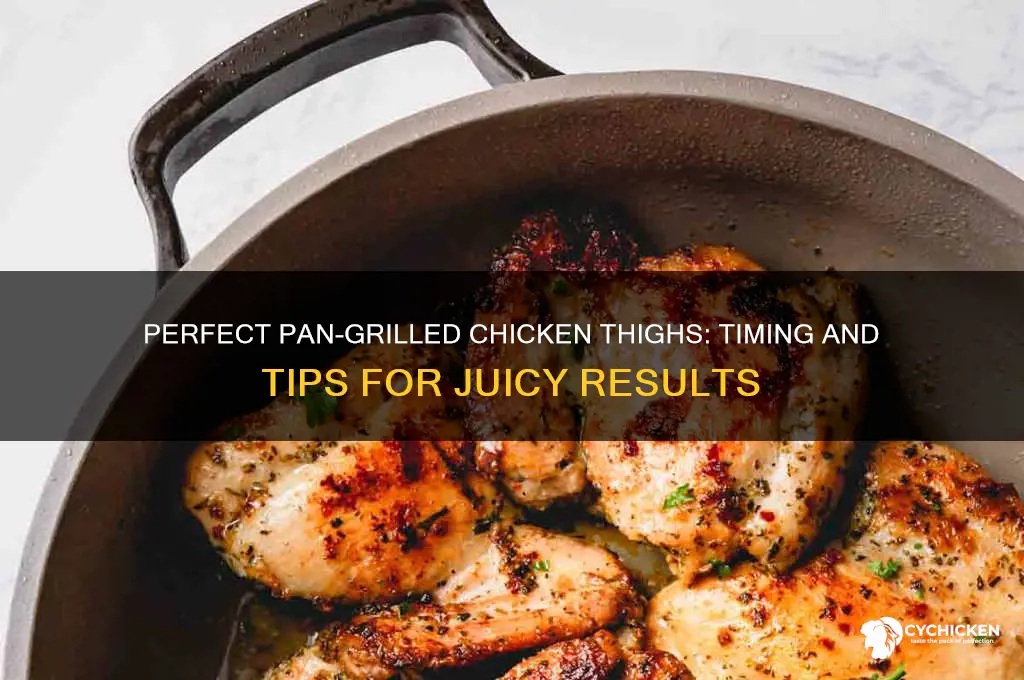 how long to girill chicken thighs in a frying pan