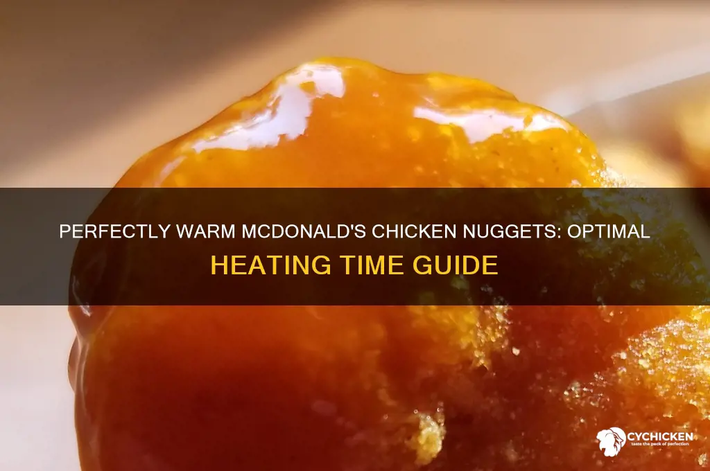 how long to heat up mcdonalds chicken nuggets
