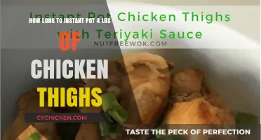 Perfectly Cooked 4 lbs Chicken Thighs in Instant Pot: Timing Guide