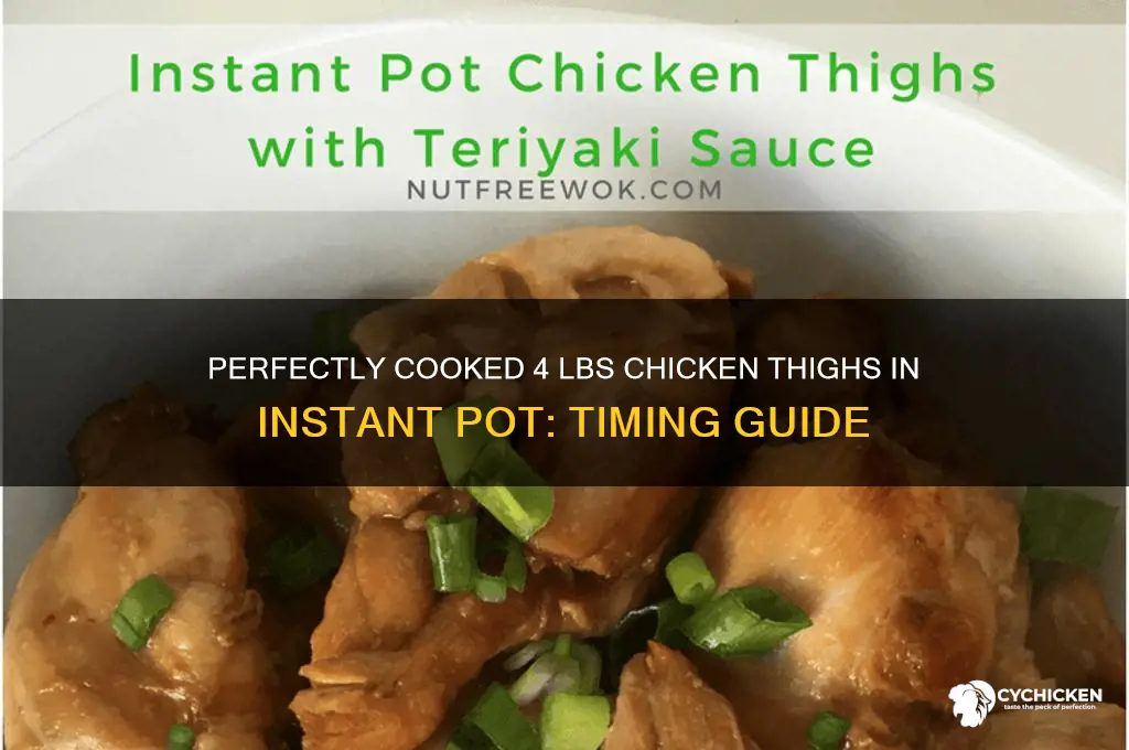 how long to instant pot 4 lbs of chicken thighs