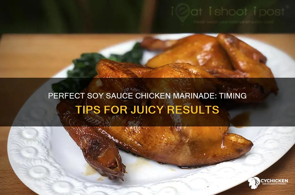 how long to marinate chicken in soy sauce