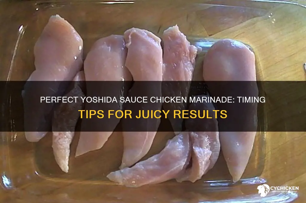 how long to marinate chicken in yoshida sauce
