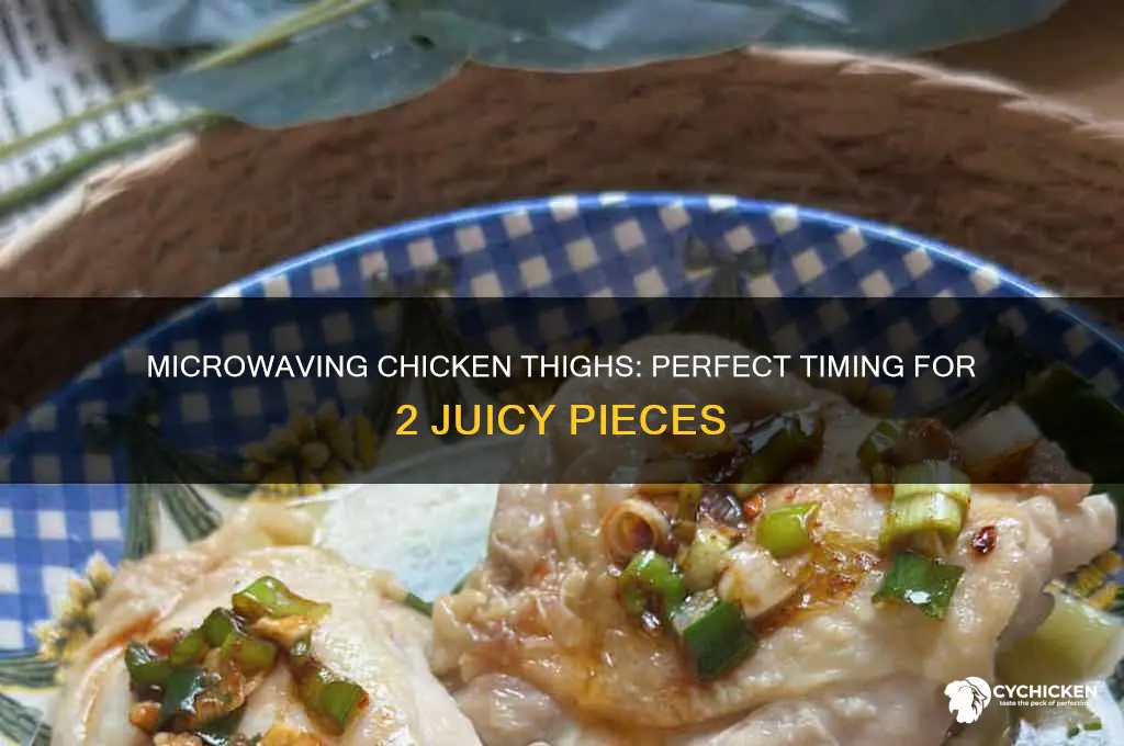 how long to microwave 2 chicken thighs