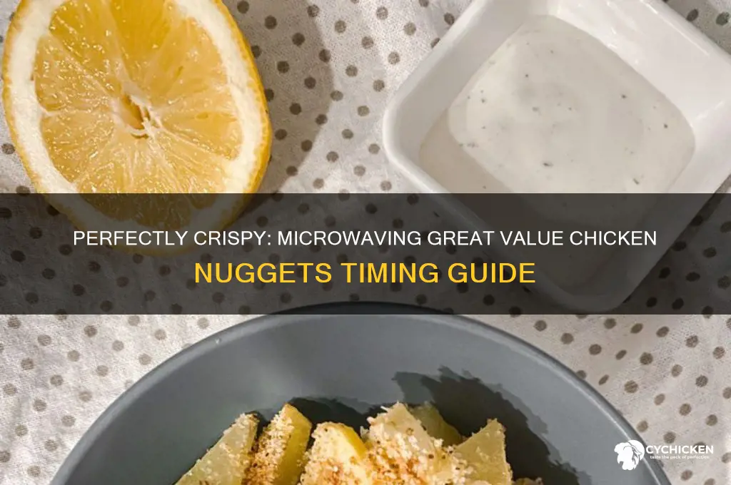 how long to microwave great value chicken nuggets