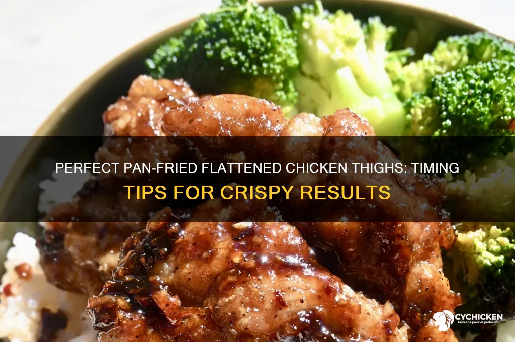 how long to pan fry flattened chicken thighs