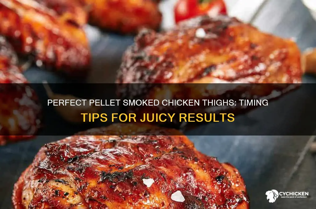 how long to pellet smoke chicken thighs