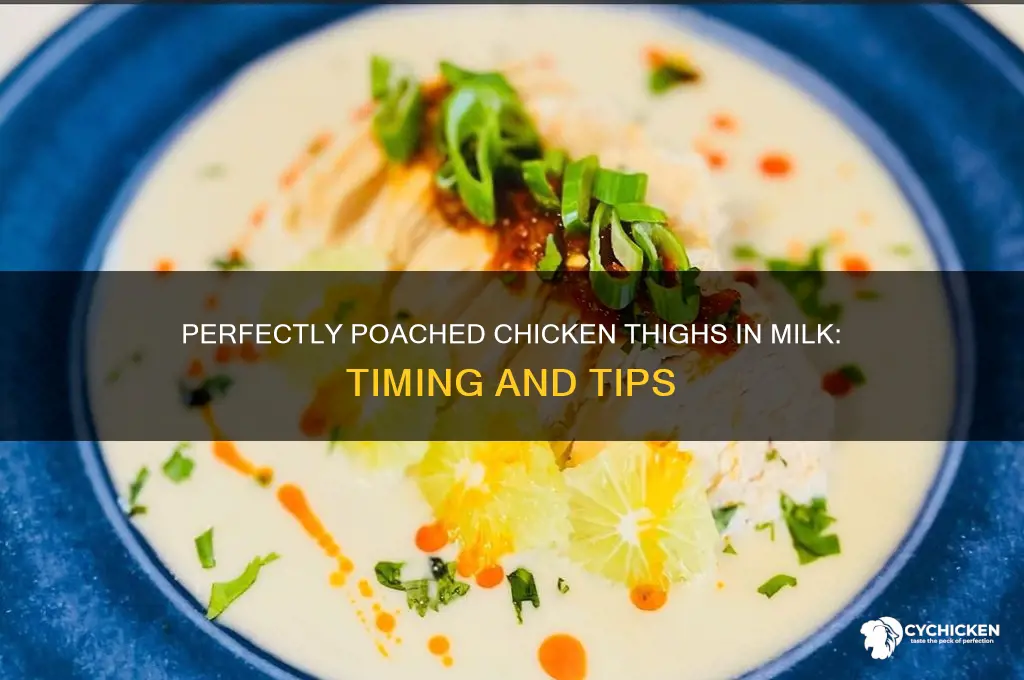 how long to poach chicken thighs in milk