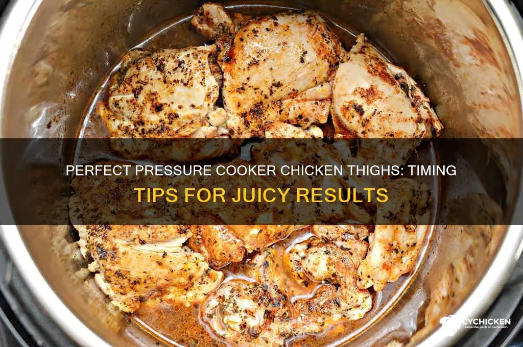 how long to pressure cook 4 chicken thighs