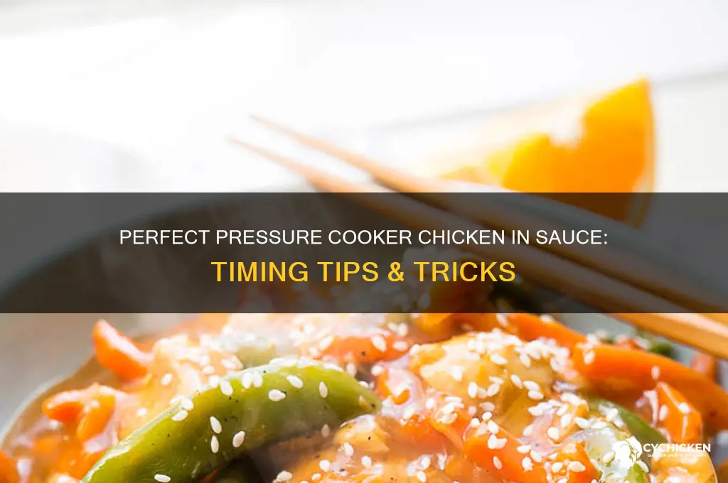 how long to pressure cook chicken in sauce