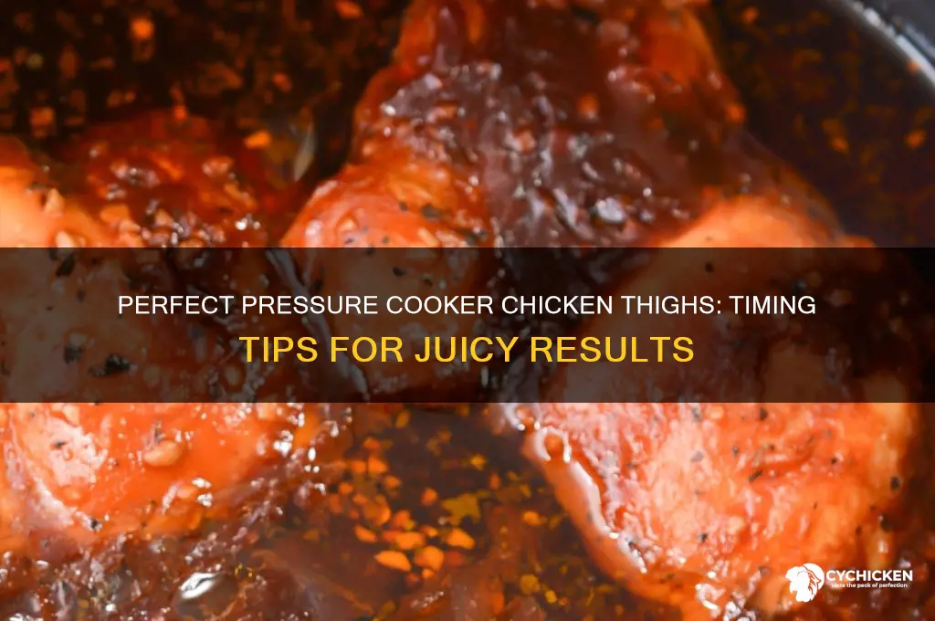 how long to pressure cook chicken thigh pieces