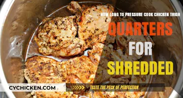Perfectly Shredded Chicken Thigh Quarters: Pressure Cooking Time Guide