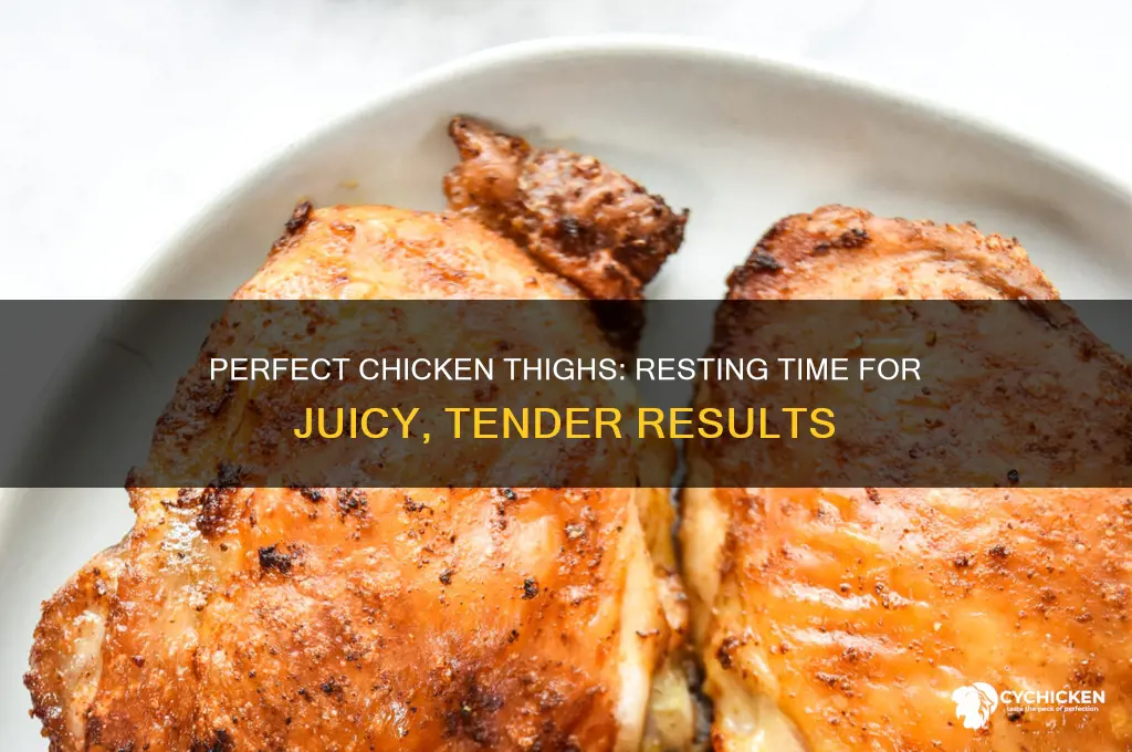 how long to rest chicken thighs