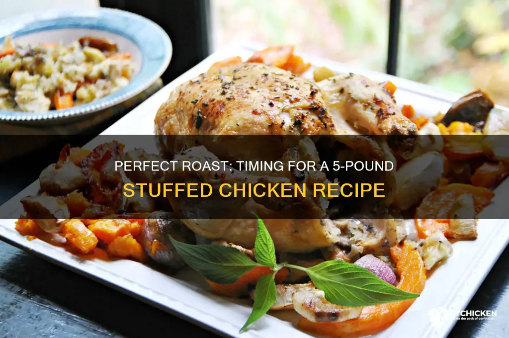 how long to roast 5 lb stuffed chicken