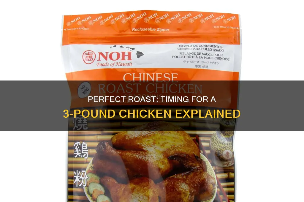 how long to roast a 3 lb chicken
