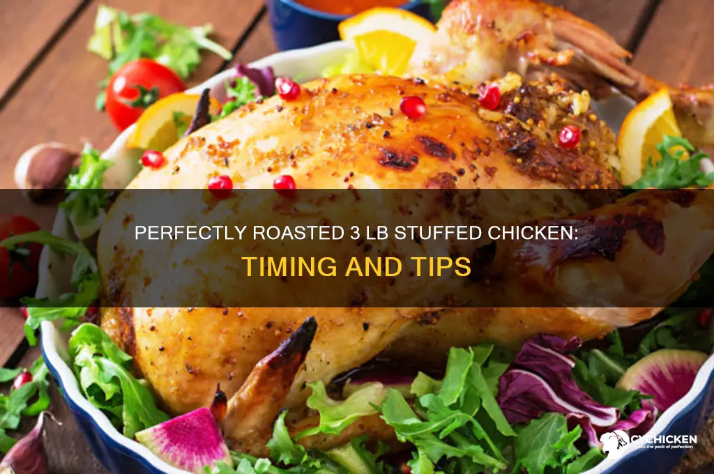 how long to roast a 3 lb stuffed chicken