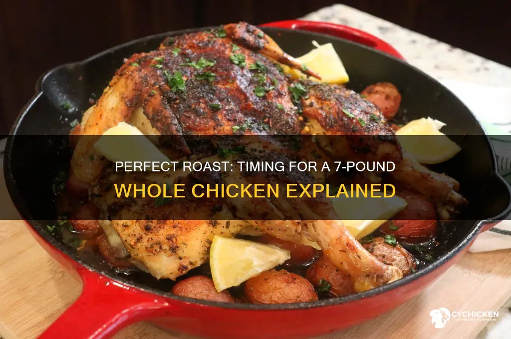 how long to roast a 7 lb whole chicken