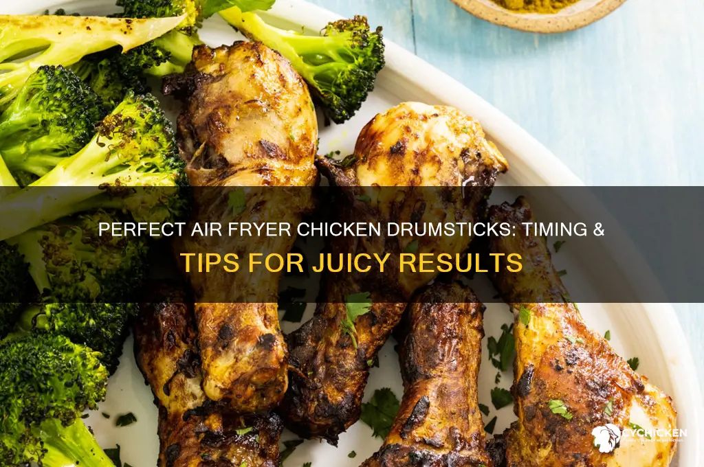 how long to roast chicken drumsticks in air fryer