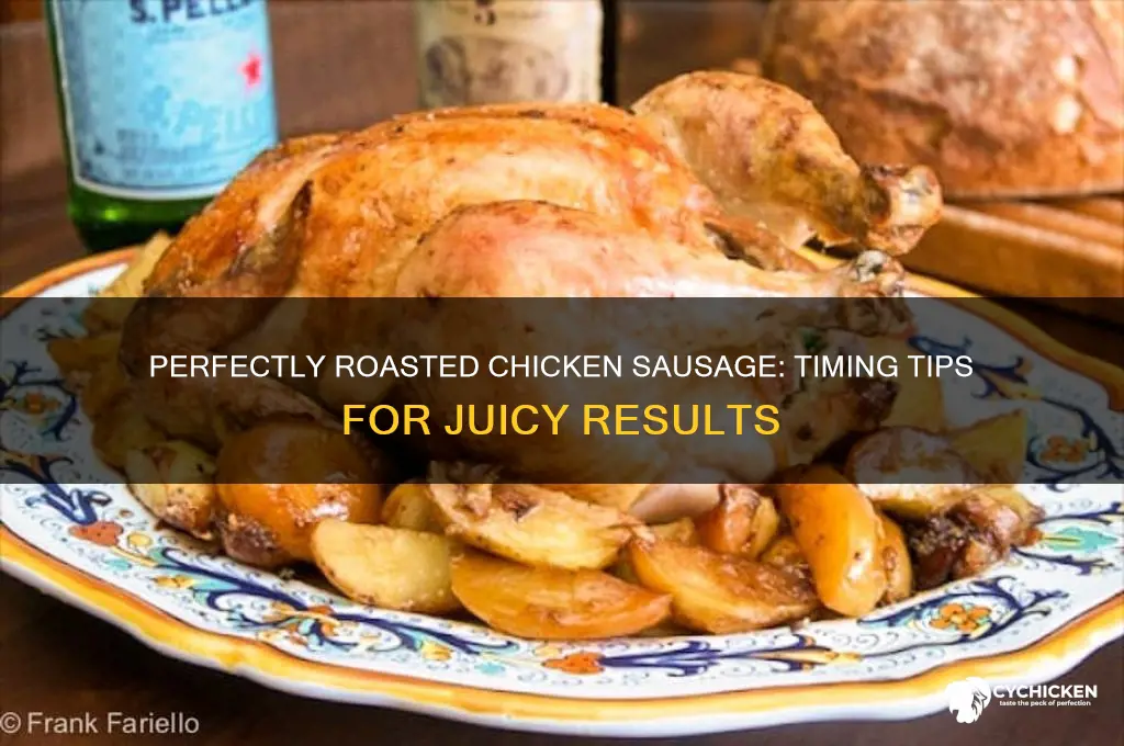 how long to roast chicken sausage