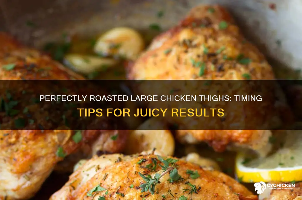 how long to roast large chicken thighs