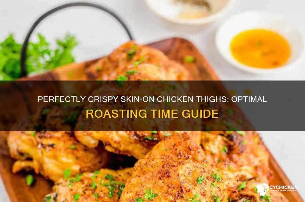how long to roast skin on chicken thighs