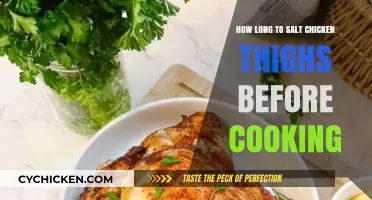 Perfectly Seasoned Chicken Thighs: Optimal Salting Time Before Cooking