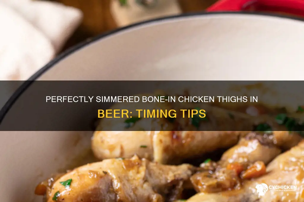 how long to simmer bone in chicken thighs in bee